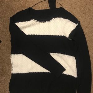 Black and white sweater